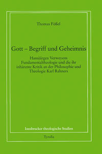 Vorderes Coverbild Gott. Begriff und Geheimnis