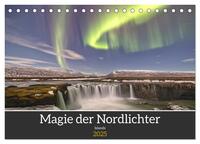 Vorderes Coverbild Magie der Nordlichter Islands (Tischkalender 2025 DIN A5 quer), CALVENDO Monatskalender