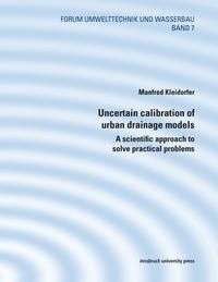 Vorderes Coverbild Uncertain calibration of urban drainage models