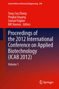 Vorderes Coverbild Proceedings of the 2012 International Conference on Applied Biotechnology (ICAB 2012)