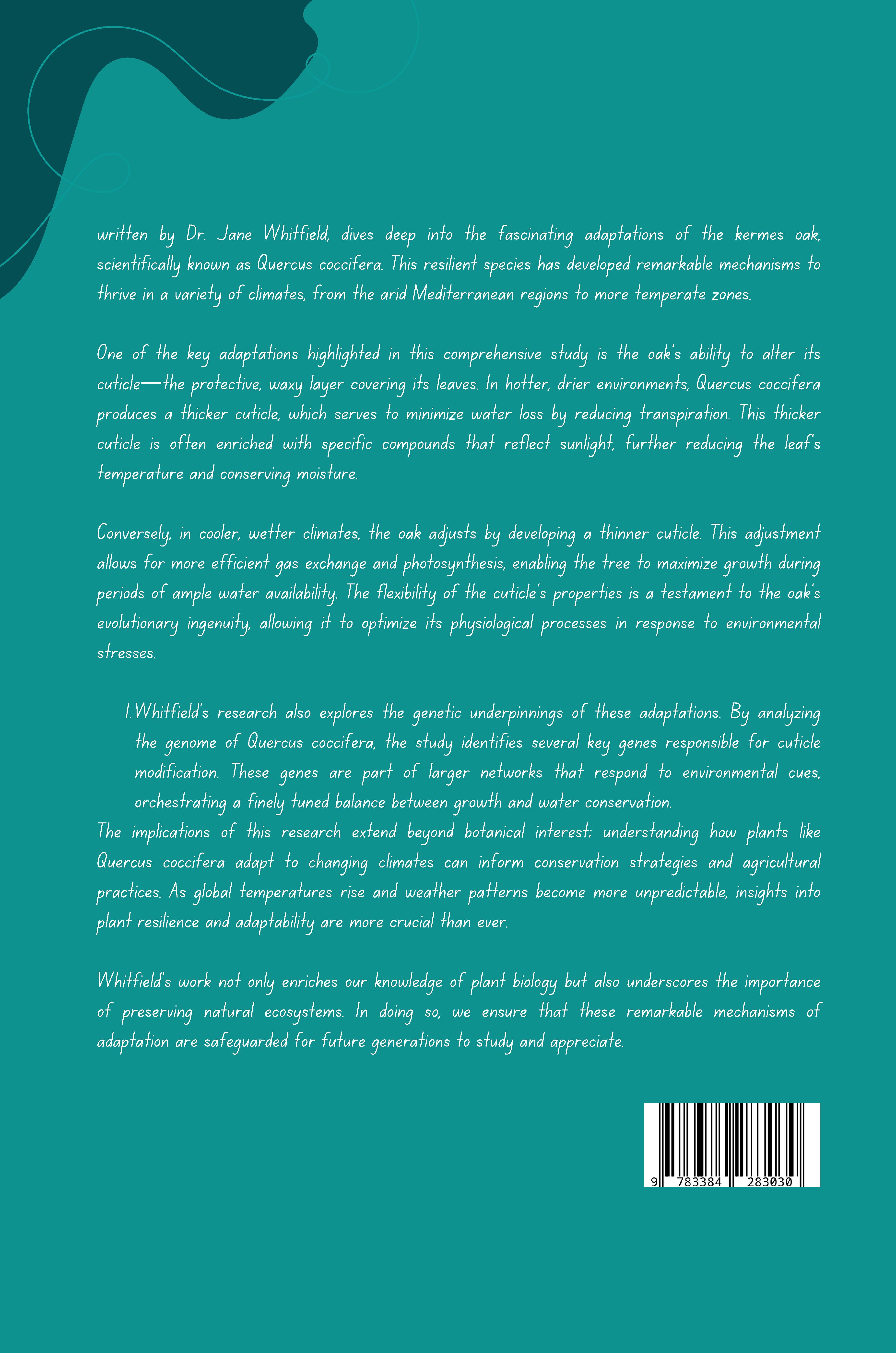Rückseitencover The Waxy Secrets of Kermes Oak: Unveiling the Role of Cuticular Wax in Water Management