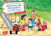 Vorderes Coverbild Notfall, Erste Hilfe, Rettungsdienst. Von den Aufgaben der Ersthelfer und was Kinder tun können. Kamishibai Bildkartenset