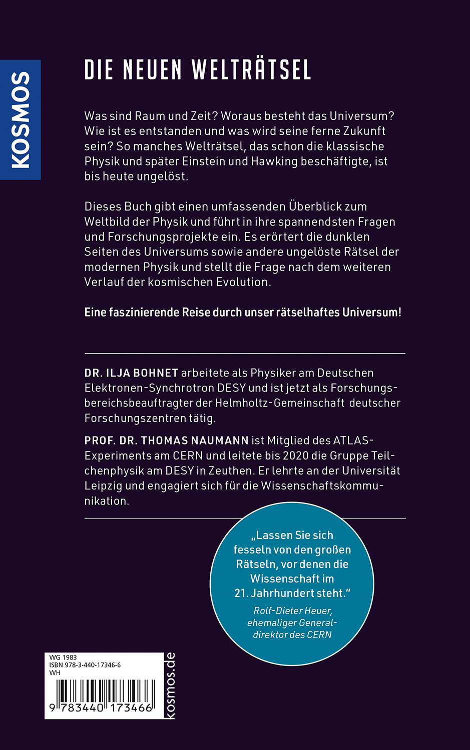 Rückseitencover Das rätselhafte Universum