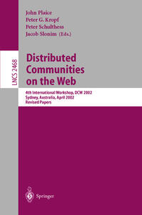 Vorderes Coverbild Distributed Communities on the Web