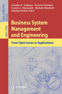 Vorderes Coverbild Business System Management and Engineering