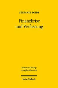 Vorderes Coverbild Finanzkrise und Verfassung