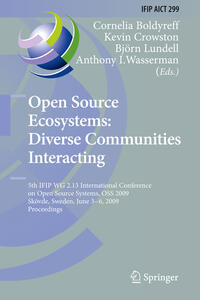 Vorderes Coverbild Open Source Ecosystems: Diverse Communities Interacting