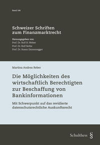 Vorderes Coverbild Die Möglichkeiten des wirtschaftlich Berechtigten zur Beschaffung von Bankinformationen