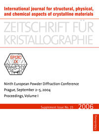 Vorderes Coverbild Ninth European Powder Diffraction Conference
