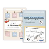 Vorderes Coverbild Ich kann die Schreibschrift SAS und Übungsheft - Ich kann richtig schön schreiben - Ausgabe Schulausgangsschrift - 2 Hefte