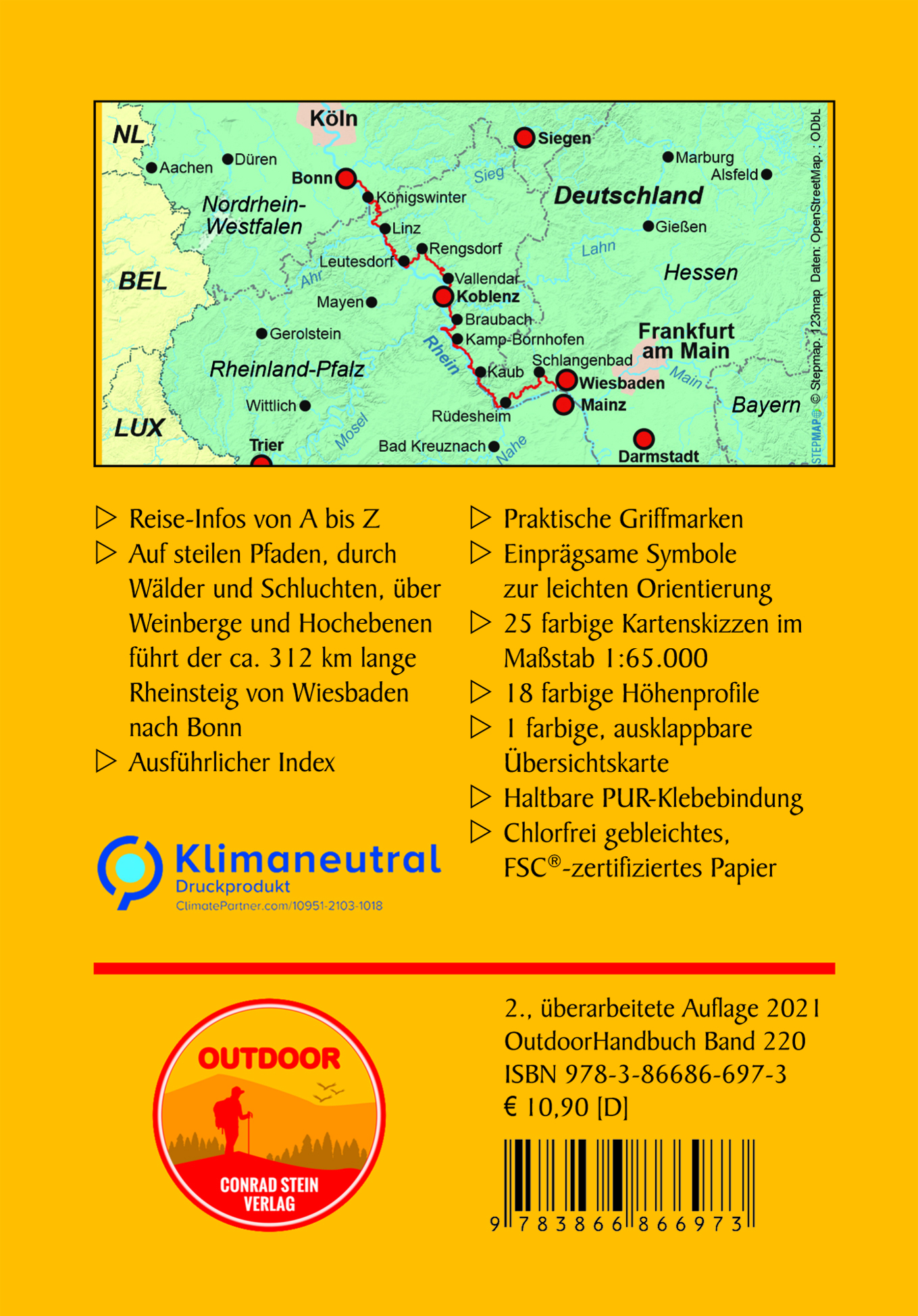 Rückseitencover Rheinsteig