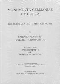 Vorderes Coverbild Briefsammlungen der Zeit Heinrichs IV.