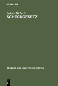 Vorderes Coverbild Scheckgesetz