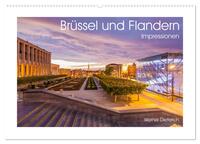 Vorderes Coverbild Brüssel und Flandern Impressionen (Wandkalender 2025 DIN A2 quer), CALVENDO Monatskalender