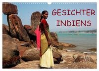 Vorderes Coverbild Gesichter Indiens (Wandkalender 2025 DIN A3 quer), CALVENDO Monatskalender