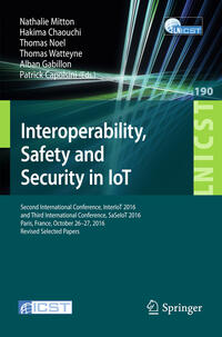 Vorderes Coverbild Interoperability, Safety and Security in IoT