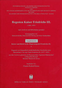 Vorderes Coverbild Regesten zur burgundisch-niederländischen Geschichte unter Maximilian I. bis zum Tode Friedrichs III. (1477-1493)