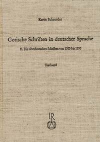 Vorderes Coverbild Gotische Schriften in deutscher Sprache