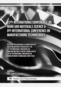 Vorderes Coverbild 12th International Conference on Nano and Materials Science & 8th International Conference on Manufacturing Technologies