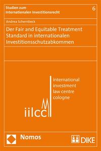 Vorderes Coverbild Der Fair and Equitable Treatment Standard in internationalen Investitionsschutzabkommen