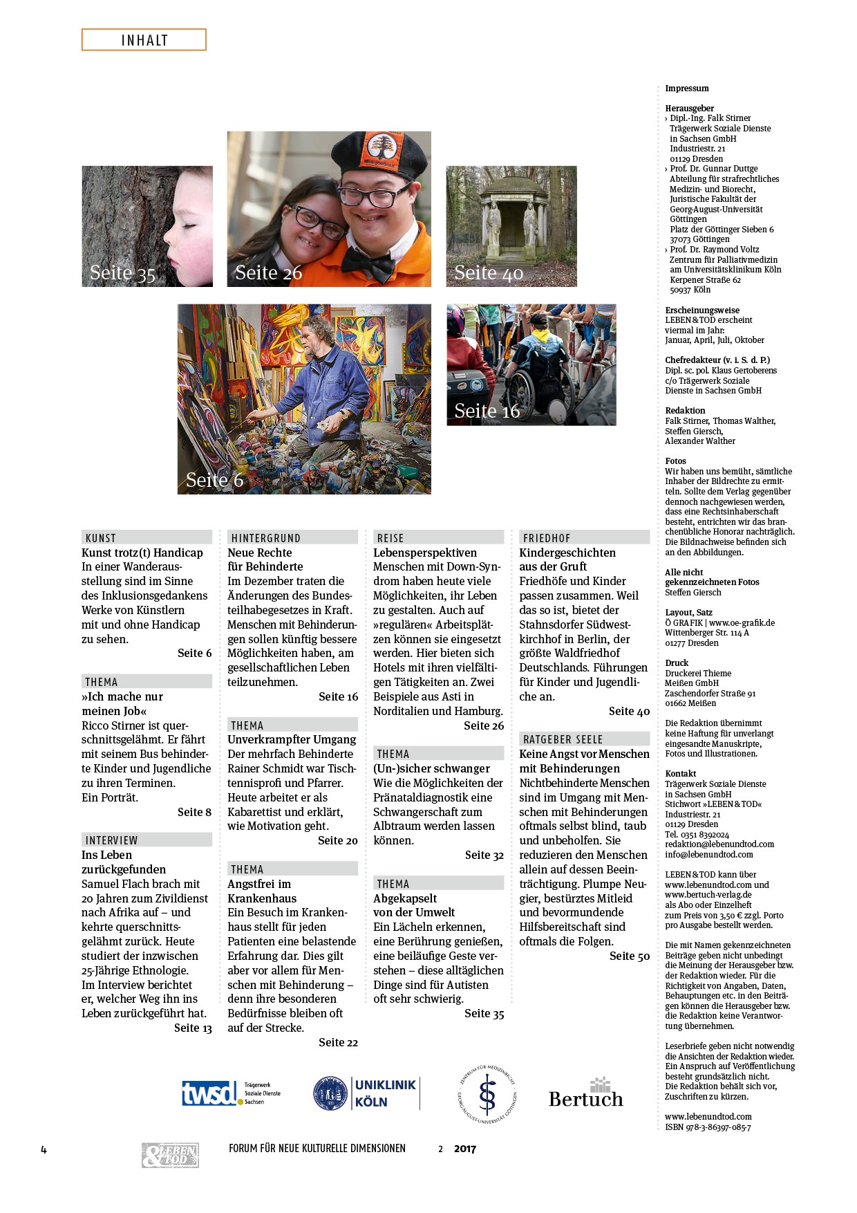 Beispielinhalt (Bild) Leben mit Behinderung
