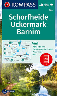 Vorderes Coverbild KOMPASS Wanderkarte Schorfheide, Uckermark, Barnim