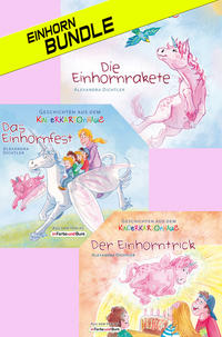 Vorderes Coverbild Das Einhorn-Bundle: Die Einhornrakete, Das Einhornfest & Der Einhorntrick (3 (Vor-)Lesebüchlein)