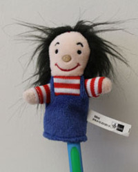 Vorderes Coverbild Frohes Lernen Fibel, Fingerpuppe Mimi