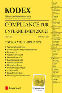 Vorderes Coverbild KODEX Compliance für Unternehmen 2024/25 - inkl. App