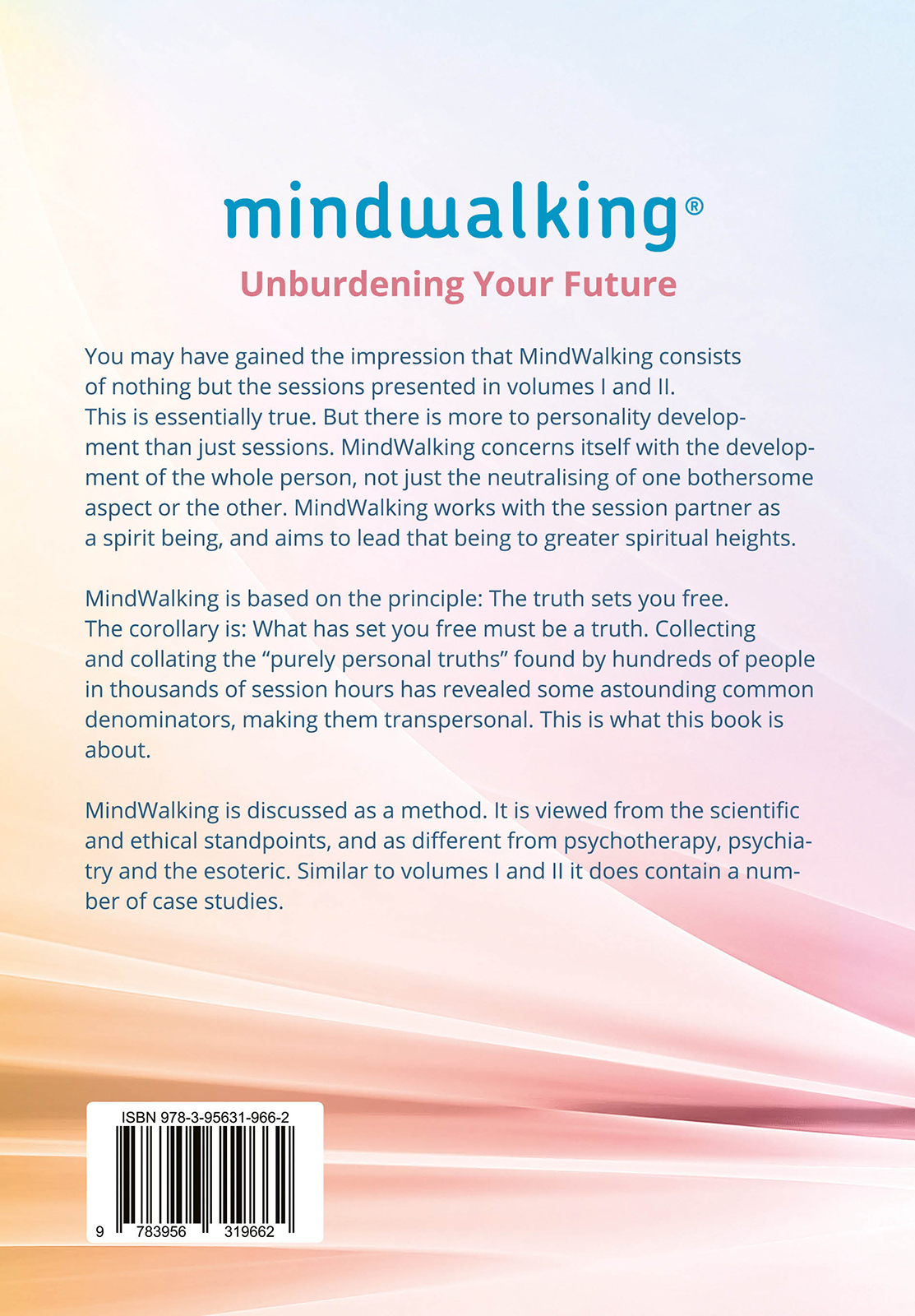 Rückseitencover MindWalking® – Unburdening Your Future