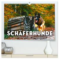 Vorderes Coverbild Schäferhunde - Die gutmütigen Wegbegleiter. (hochwertiger Premium Wandkalender 2025 DIN A2 quer), Kunstdruck in Hochglanz