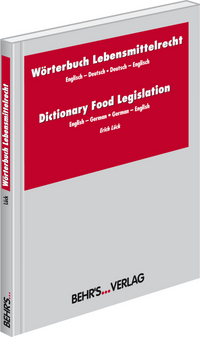 Vorderes Coverbild Wörterbuch Lebensmittelrecht