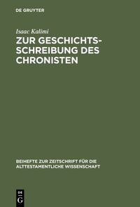 Vorderes Coverbild Zur Geschichtsschreibung des Chronisten
