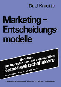 Vorderes Coverbild Marketing-Entscheidungsmodelle