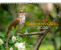 Vorderes Coverbild Kalender Unsere Gartenvögel 2026 Eintragkalender