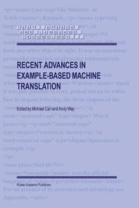 Vorderes Coverbild Recent Advances in Example-Based Machine Translation