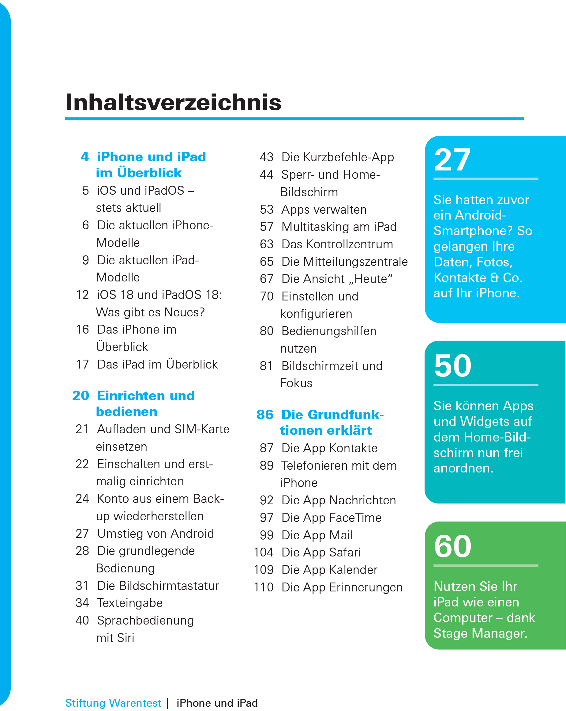 Beispielinhalt (Bild) iPhone und iPad