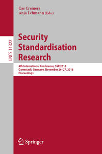 Vorderes Coverbild Security Standardisation Research