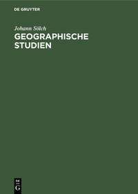 Vorderes Coverbild Geographische Studien
