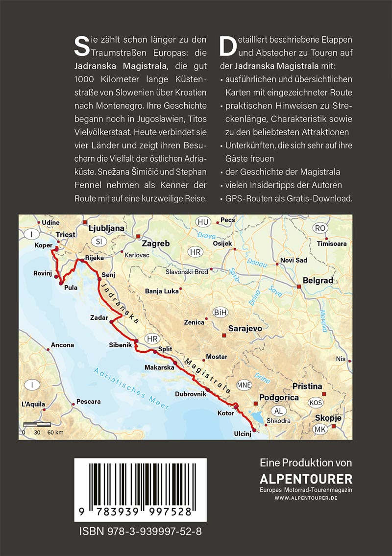 Rückseitencover Jadranska Magistrala