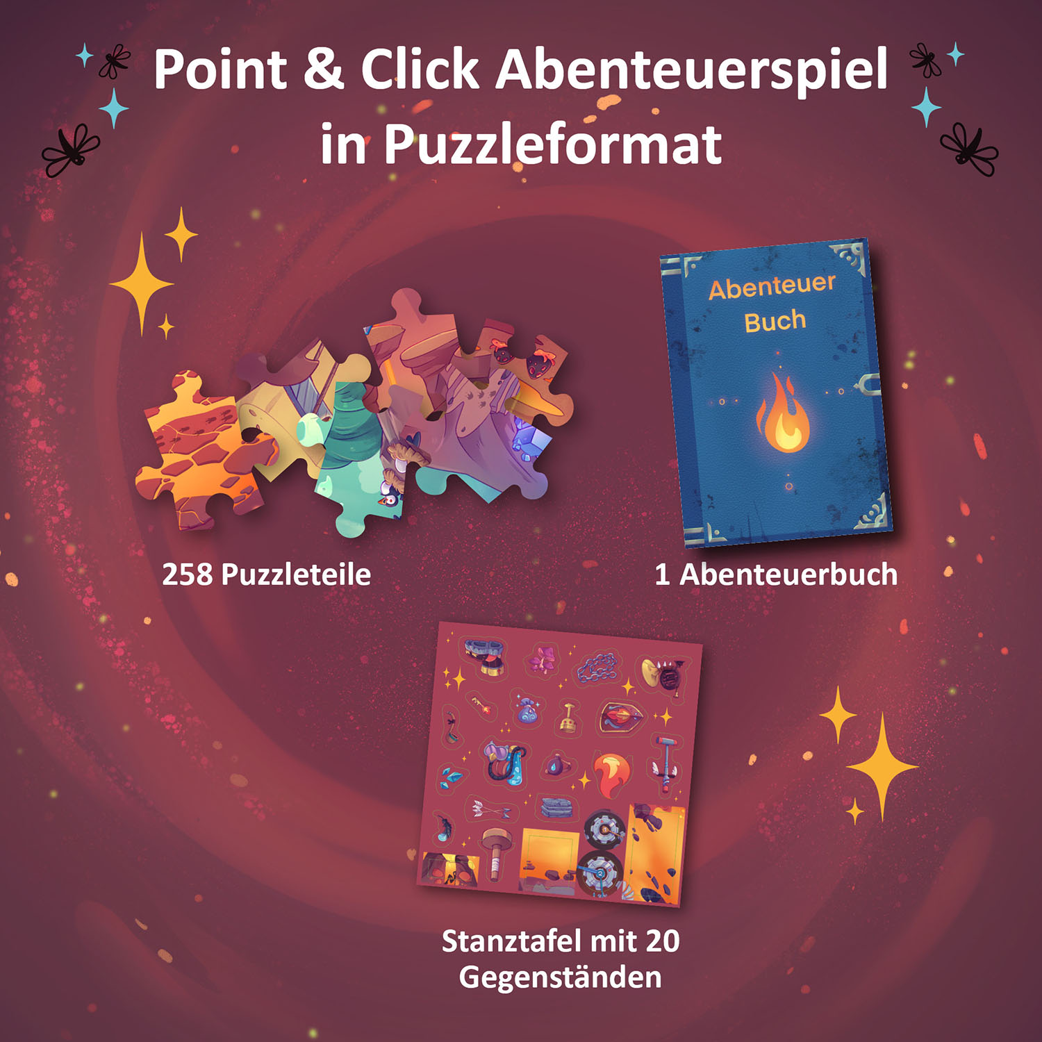 Beispielinhalt (Bild) Adventure Puzzle: In den Tiefen des Vulkans