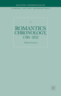Vorderes Coverbild A Romantics Chronology, 1780-1832