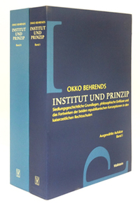 Vorderes Coverbild Institut und Prinzip