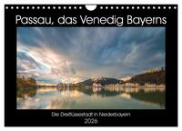 Vorderes Coverbild Passau, das Venedig Bayerns (Wandkalender 2026 DIN A4 quer), CALVENDO Monatskalender