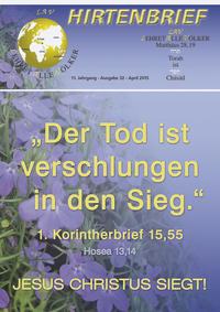 Vorderes Coverbild "Der Tod ist verschlungen in den Sieg." 1. Korinther 15,55 + Hosea 13,14