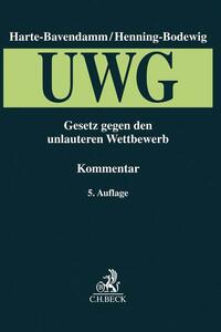 Vorderes Coverbild Gesetz gegen den unlauteren Wettbewerb (UWG)