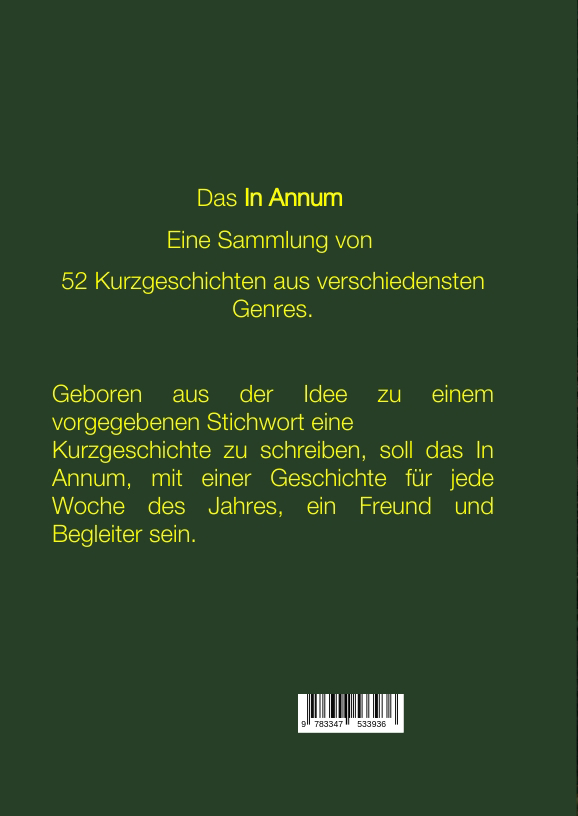 Rückseitencover In Annum