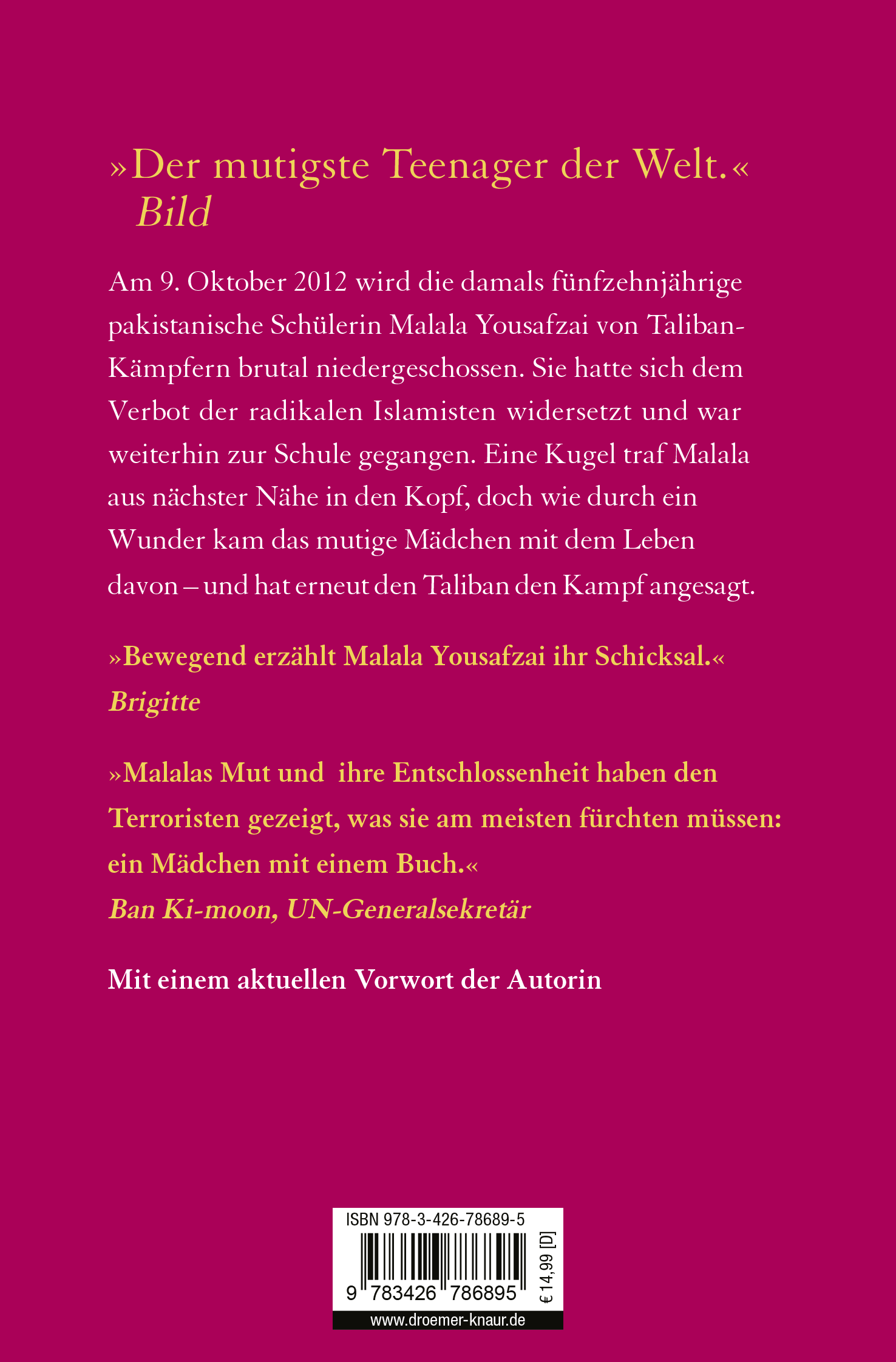 Rückseitencover Ich bin Malala