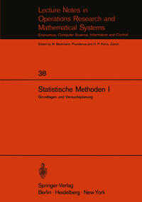 Vorderes Coverbild Statistische Methoden I