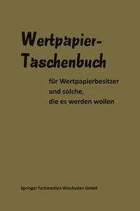 Vorderes Coverbild Wertpapier Taschenbuch